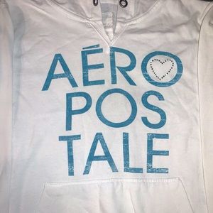 Aeropostale white hoodie